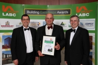 Steve Sowerby, Steve Lyon and Mike Upton with the 'Highly Commended' Certificate